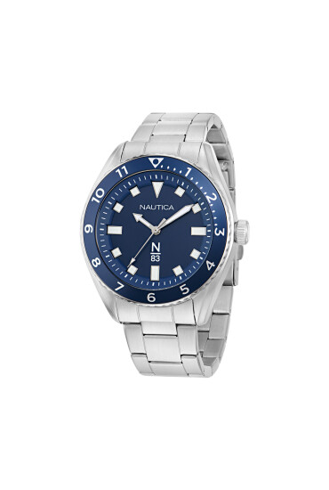 Nautica Часовник Finn World NAPFWF407 Сребрист - Mera.bg