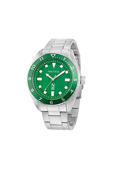 Nautica Часовник Finn World NAPFWF408 Сребрист - Mera.bg
