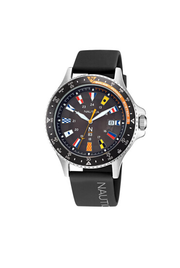 Nautica Часовник N-83 NAPCBA130 Silver/Black - Mera.bg