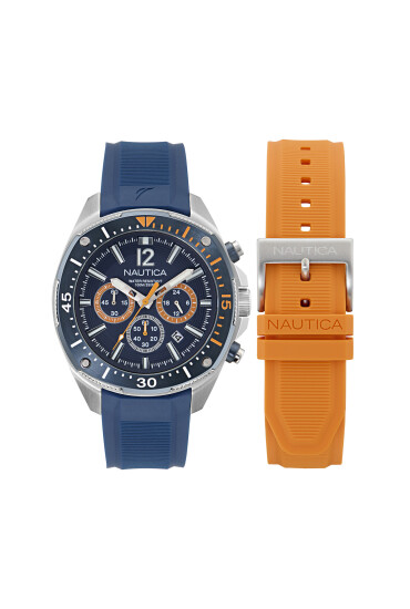 Nautica Часовник Sporty SET NAPBSS504 Сребрист - Mera.bg