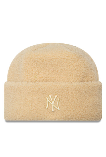 New Era Шапка Borg New York Yankees Cuff Knit Beanie 60580756 Бежов - Mera.bg