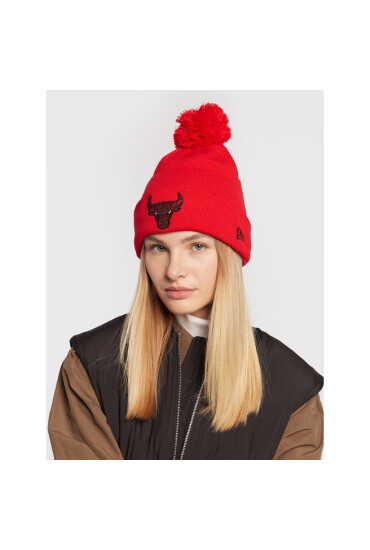 New Era Шапка Chicago Bulls Infill Bobble 60284999 Червен - Mera.bg