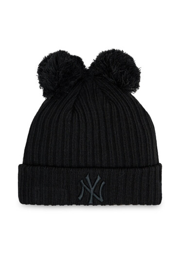 New Era Шапка Double Pom New York Yankees Beanie 60364290 Black - Mera.bg