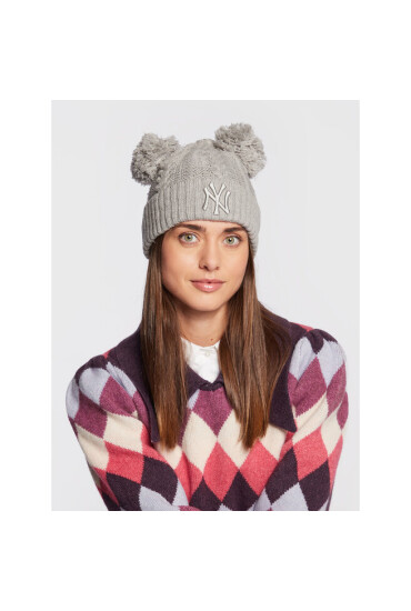 New Era Шапка New York Yankees Double Pom Bobble 60284834 Сив - Mera.bg