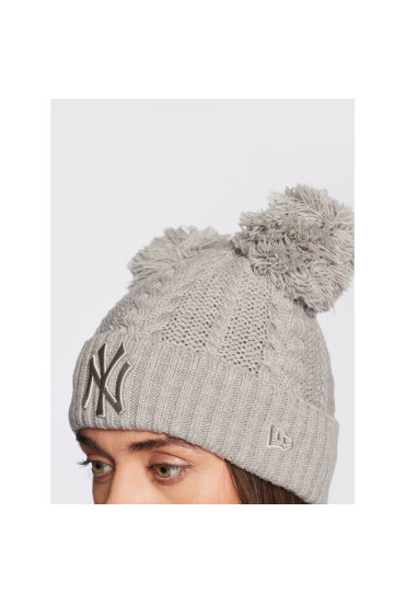 New Era Шапка New York Yankees Double Pom Bobble 60284834 Сив - Mera.bg