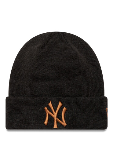 New Era Шапка New York Yankees League Essential Cuff Knit Beanie 60580722 Черен - Mera.bg