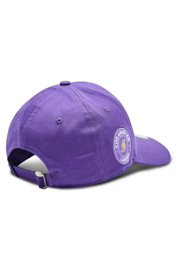 New Era Шапка с козирка 9FORTY Los Angeles Lakers NBA Team Side Patch Cap 60298794 Purple/Yellow - Mera.bg