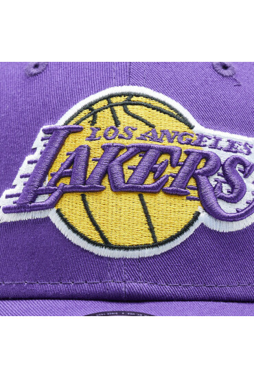 New Era Шапка с козирка 9FORTY Los Angeles Lakers NBA Team Side Patch Cap 60298794 Purple/Yellow - Mera.bg