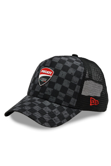 New Era Шапка с козирка Aop Check Trucker Ducati 60435569 Черен - Mera.bg