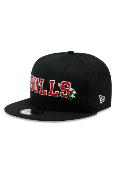 New Era Шапка с козирка Chicago Bulls Flower Wordmark 60358092 Черен - Mera.bg