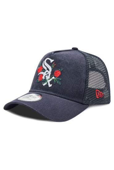 New Era Шапка с козирка Flower Trucker Chiw 60298824 Тъмносин - Mera.bg