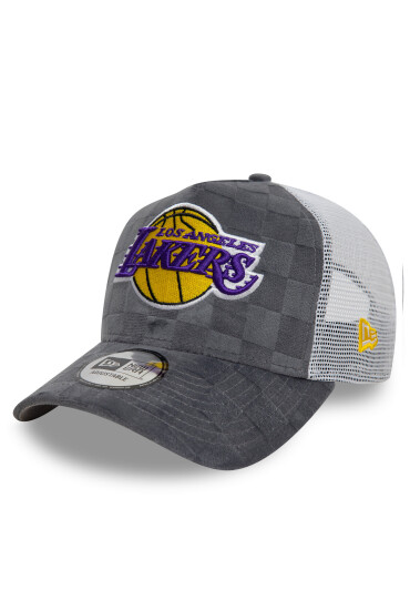 New Era Шапка с козирка Los Angeles Lakers Tonal Check 60595261 Сив - Mera.bg