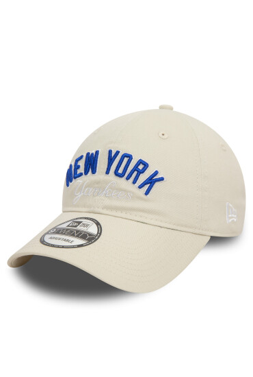 New Era Шапка с козирка Mlb Wordmark 920 Nyy 60503495 Бежов - Mera.bg