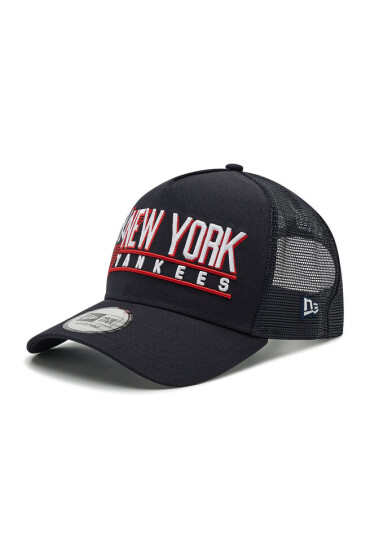 New Era Шапка с козирка New York Yankees Graphic Logo A-Frame Trucker 60222488 Тъмносин - Mera.bg