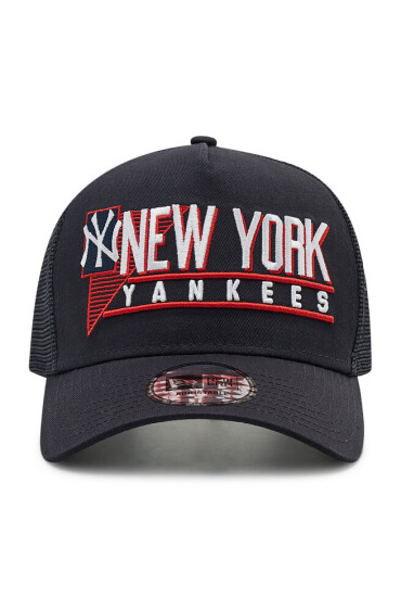 New Era Шапка с козирка New York Yankees Graphic Logo A-Frame Trucker 60222488 Тъмносин - Mera.bg