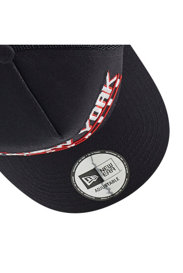 New Era Шапка с козирка New York Yankees Graphic Logo A-Frame Trucker 60222488 Тъмносин - Mera.bg