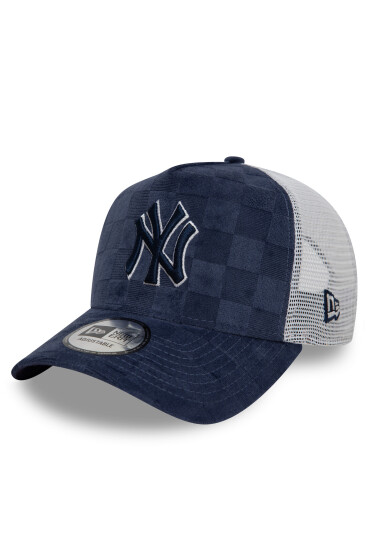 New Era Шапка с козирка New York Yankees Tonal Check 60595260 Тъмносин - Mera.bg
