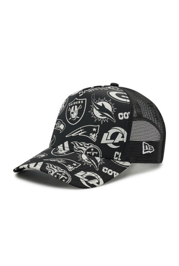 New Era Шапка с козирка Nfl All Over Print A-Frame Trucker 60222274 Черен - Mera.bg
