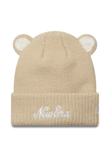 New Era Шапка Teddy Bear Ears Cuff Knit Beanie 60580793 Бежов - Mera.bg