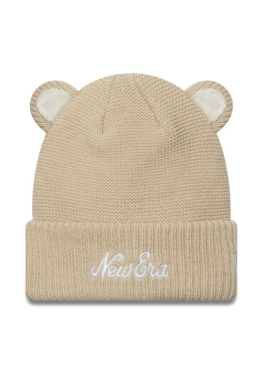 New Era Шапка Teddy Bear Ears Cuff Knit Beanie 60580874 Бежов - Mera.bg