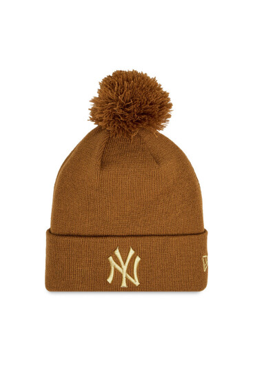 New Era Шапка Wmns Metallic Pom Nyy 60364286 Кафяв - Mera.bg
