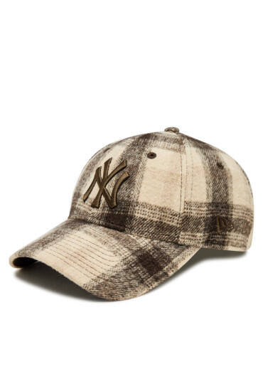 New Era Шапка Wmns Plaid 940 Nyy 60364294 Бежов - Mera.bg