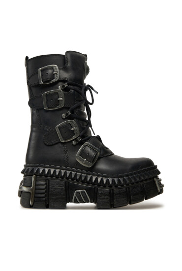 NEW ROCK Кубинки M-WALL373-S10 Черен - Mera.bg