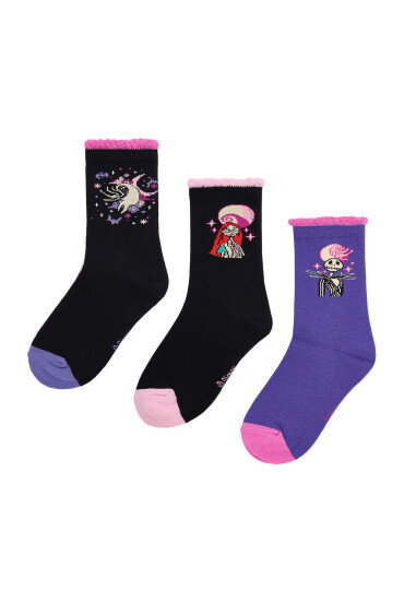 NIGHTMARE BEFORE CHRISTMAS Къси чорапи CEO-ACCCS-AW25-335NBC(3-PACK) Черен - Mera.bg