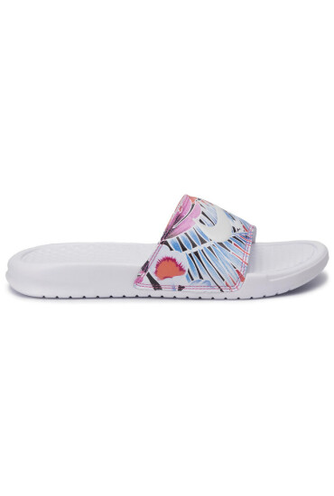 Nike Чехли Benassi Jdi Print 618919 113 White/Habanero/Ember Glow - Mera.bg