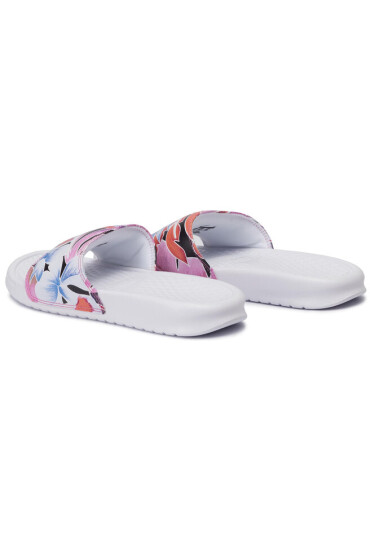 Nike Чехли Benassi Jdi Print 618919 113 White/Habanero/Ember Glow - Mera.bg