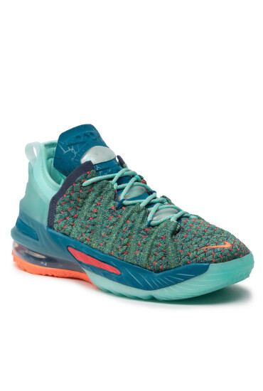 Nike Обувки Lebron XVIII (Gs) CW2760 300 Green Abyss/Hyper Crimson - Mera.bg