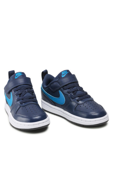 Nike Обувки Court Borough Low 2 (PSV) BQ5451 403 Midnight Navy/Imperial Blue - Mera.bg