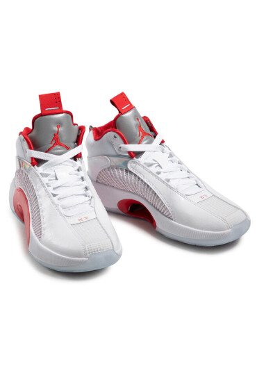 Nike Обувки Air Jordan XXXV (Gs) CQ9433 100 White/Fire Red/Metallic Silver - Mera.bg