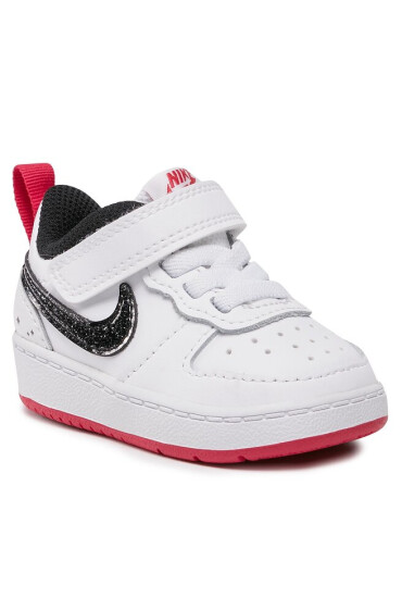 Nike Обувки Court Borough Low 2 Se (TDV) DM0112 100 White/Black/Very Berry - Mera.bg