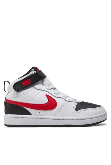 Nike Обувки Court Borough Mid 2 (PSV) CD7783 110 White/University Red/Black - Mera.bg