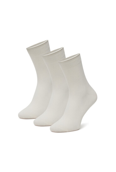 Nine West Дълги чорапи BR_NW_01_Z_SS25 (3 PACK) Бял - Mera.bg