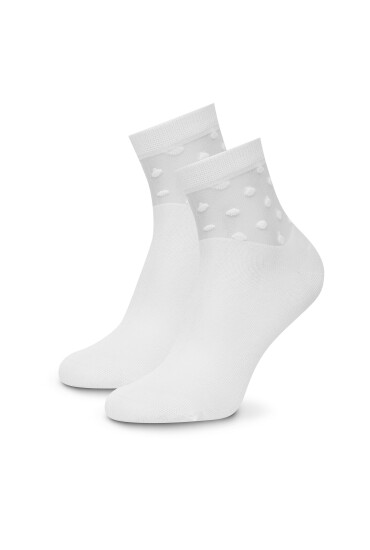Nine West Дълги чорапи KR_NW_STREET_W_SS25 (2 PACK) Бял - Mera.bg