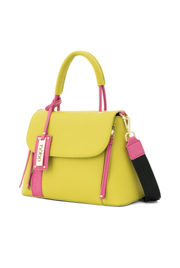 Nobo Дамска чанта NBAG-N3100-CM08 Limonkowy z Różowym - Mera.bg