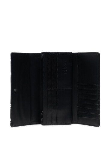 Nobo Голям дамски портфейл NPUR-K0030-C020 Черен - Mera.bg