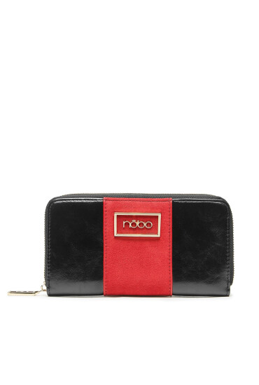 Nobo Голям дамски портфейл NPUR-R0090-CM20 Черен - Mera.bg