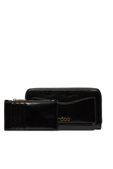 Nobo Голям дамски портфейл PURN220-K020 Черен - Mera.bg