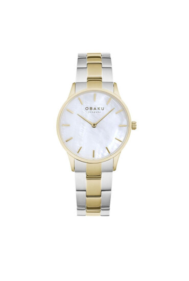 Obaku Часовник Lyng Lille V247LXGWSF Silver/Gold - Mera.bg