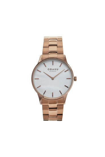 Obaku Часовник Lyng Lille V247LXVWSV Gold/White - Mera.bg