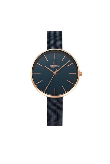Obaku Часовник Mynte V211LXVLML Navy/Rose Gold - Mera.bg