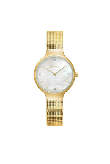 Obaku Часовник V241LXGWMG Gold/Gold - Mera.bg