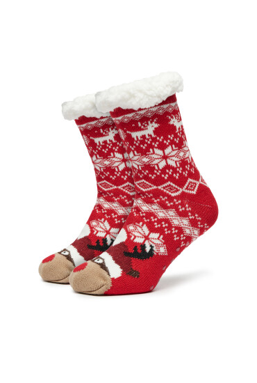 ONLY Чорапи дълги дамски Christmas 15304957 Червен - Mera.bg