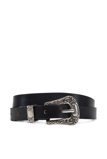 ONLY Дамски колан Onlty Slim Leather Wester Jeans Belt Acc 15338269 Черен - Mera.bg