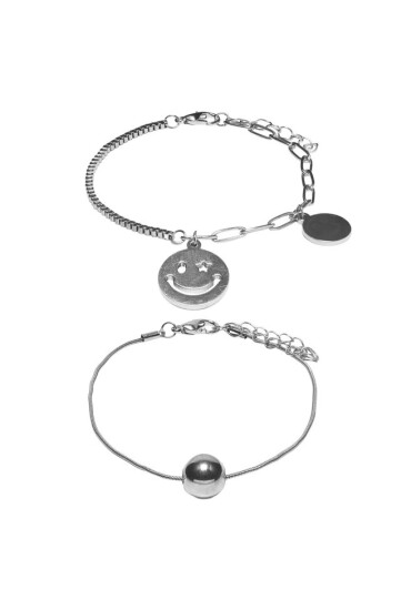 ONLY Комплект 2 гривни Mimi 15298246 Silver 4259918 - Mera.bg