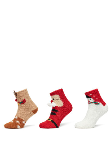 ONLY Комплект 3 чифта дълги чорапи дамски Christmas 15327608 Цветен - Mera.bg