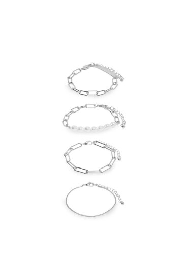 ONLY Комплект от 4 гривни 15300934 Silver 4293038 - Mera.bg